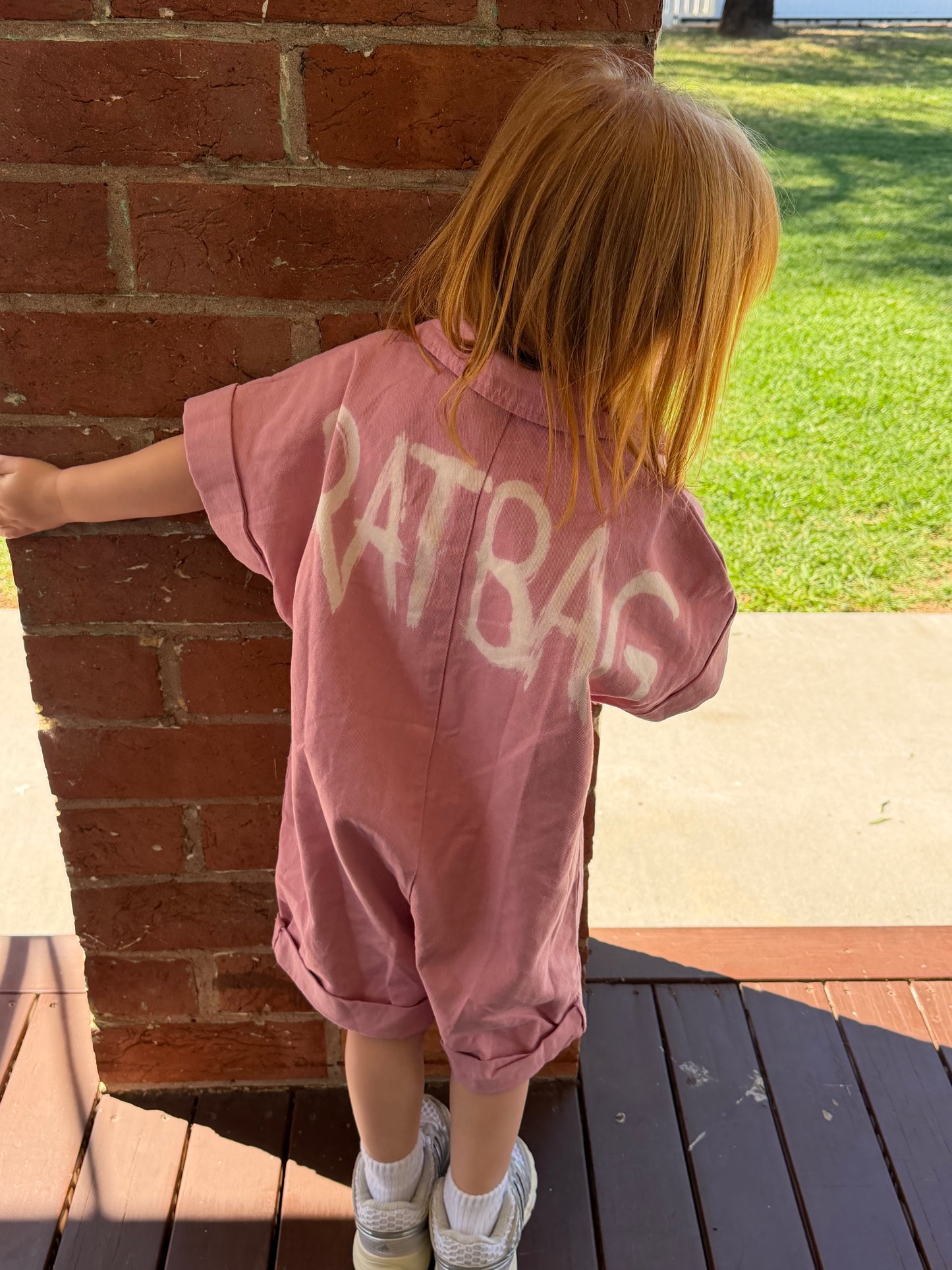 CUSTOM SHORT BOILER SUIT PINK