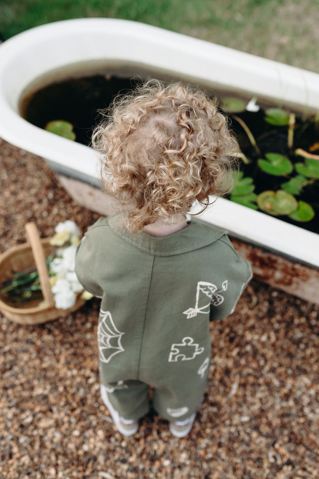 STICKER TATTOO BOILER SUIT KHAKI