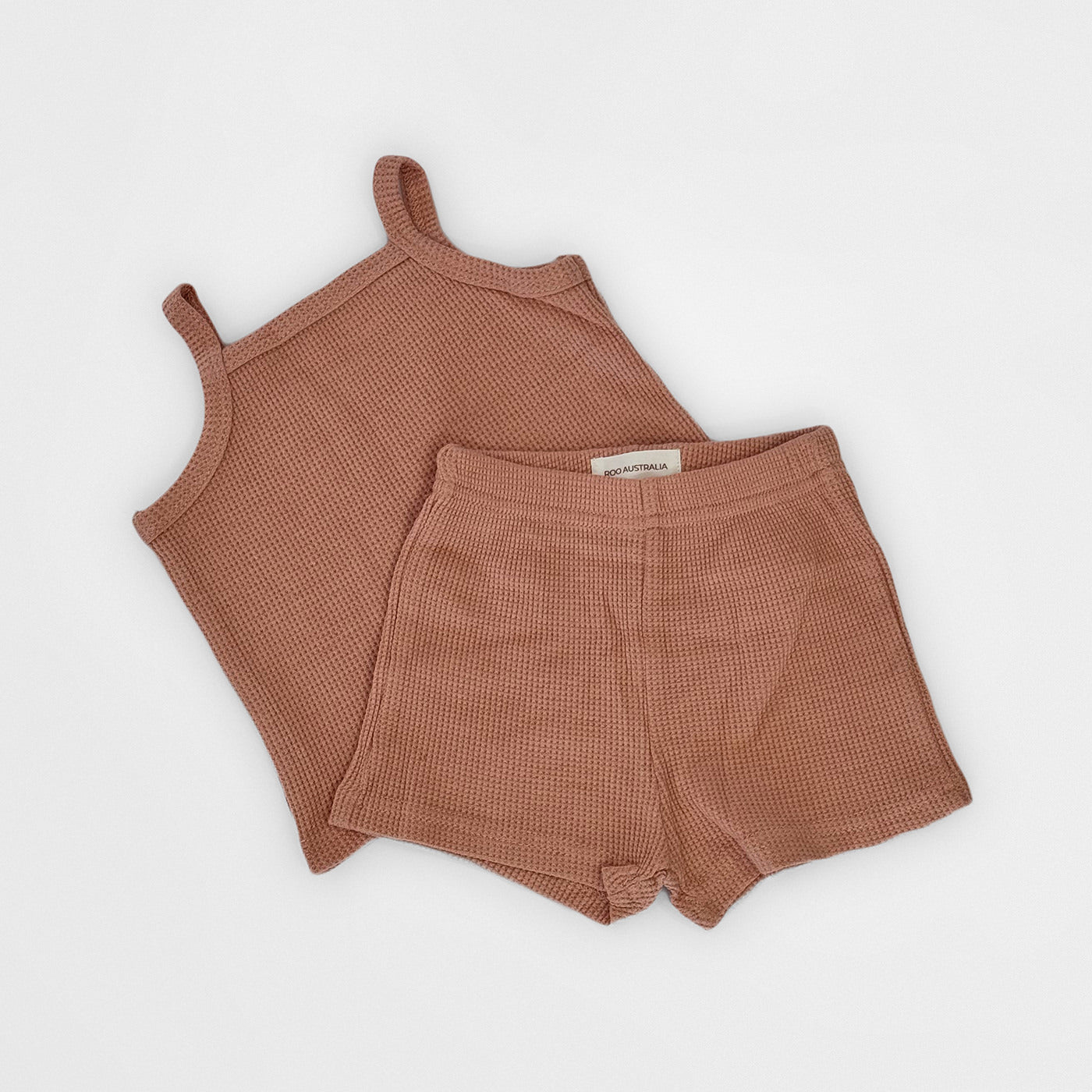 WAFFLE SET DUSTY ROSE