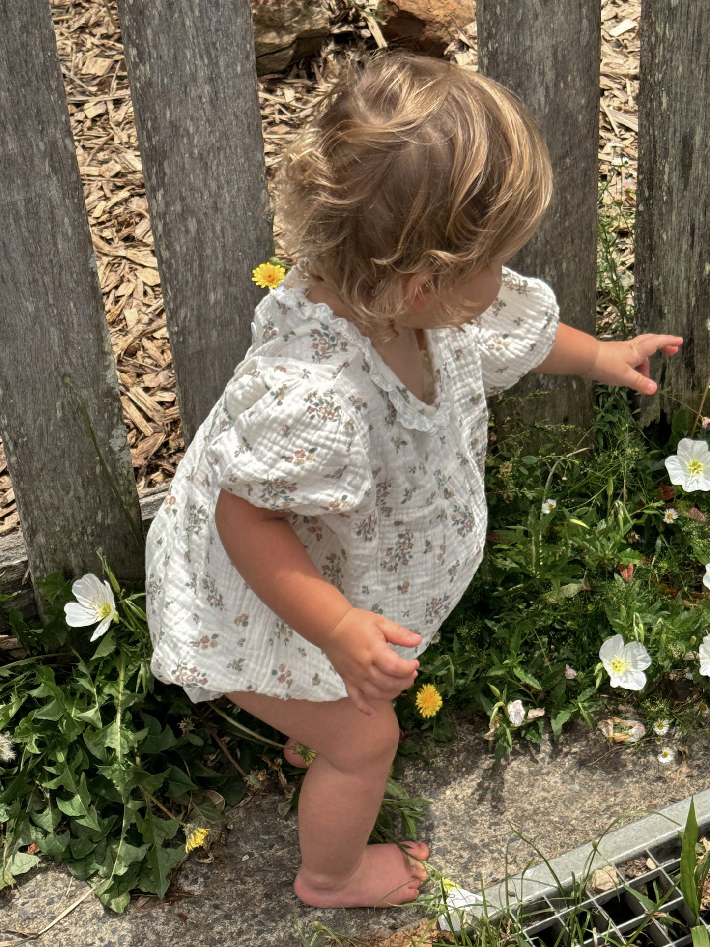 FLORAL MUSLIN ROMPER