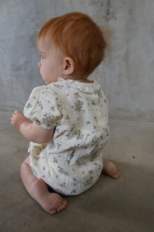 FLORAL MUSLIN ROMPER
