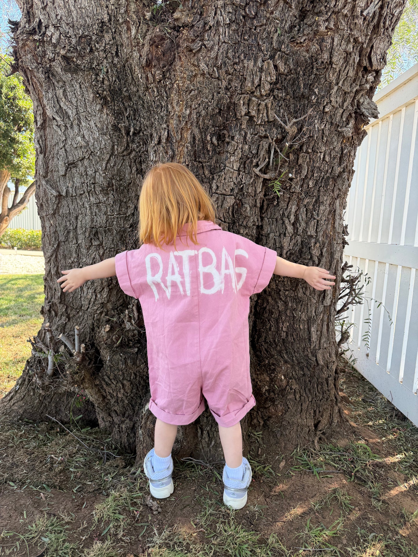 CUSTOM SHORT BOILER SUIT PINK