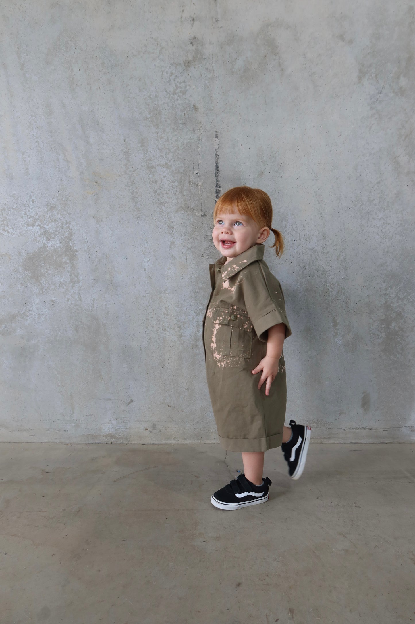 CUSTOM SHORT BOILER SUIT KHAKI