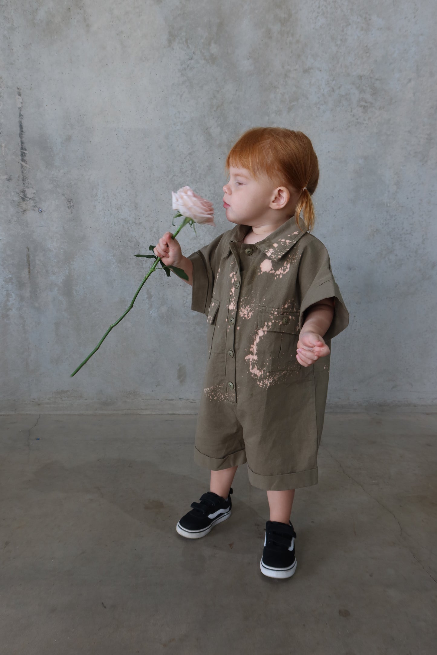 CUSTOM SHORT BOILER SUIT KHAKI