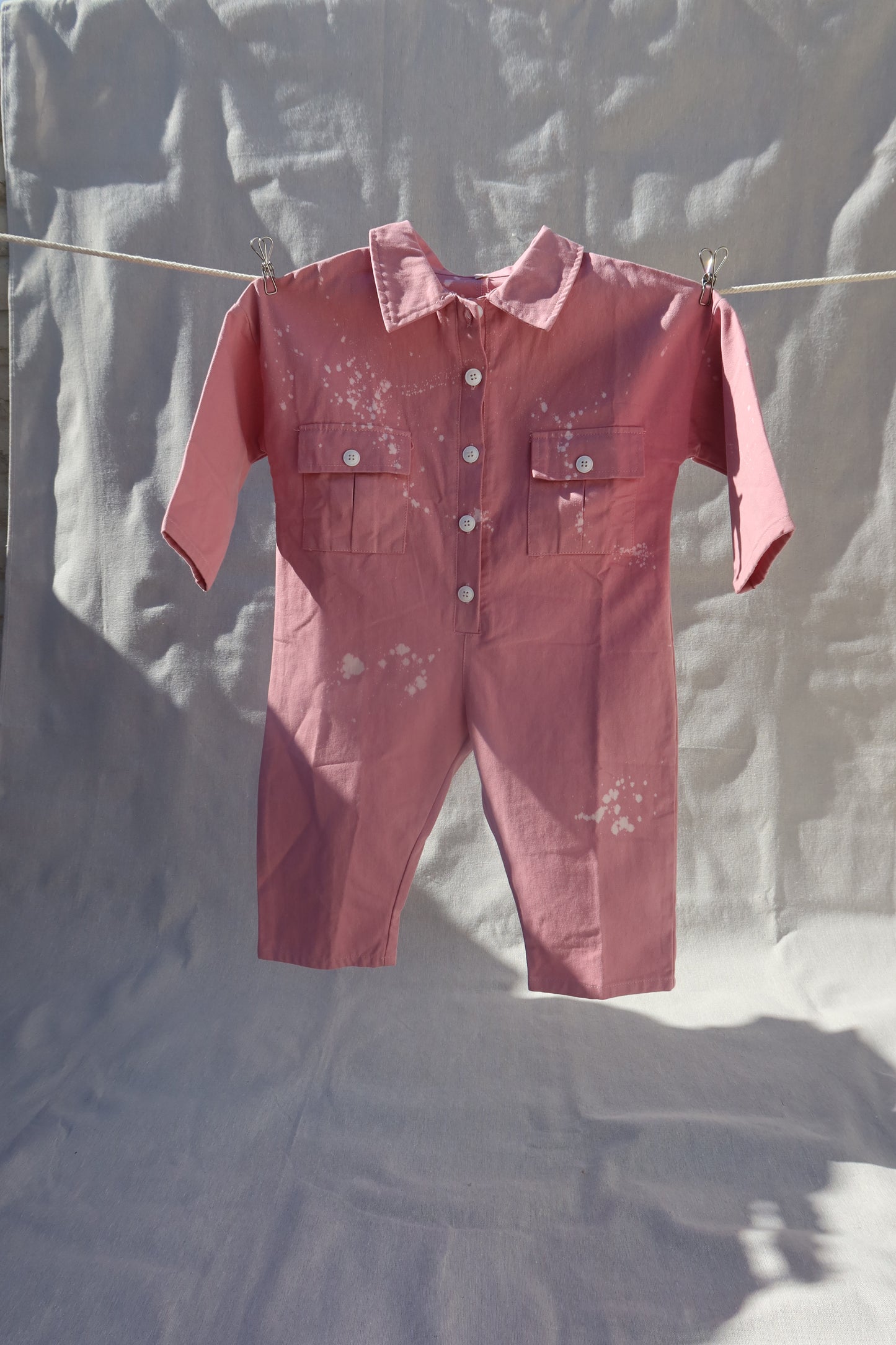 CUSTOM BOILER SUIT PINK