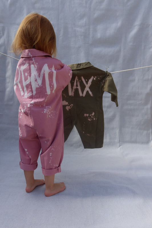 CUSTOM BOILER SUIT PINK